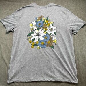 NWT Goodfellow & Co Men's Floral Graphic T-Shirt Gray Size XL